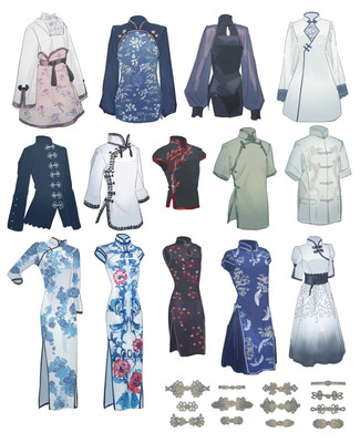 動漫服裝素材。