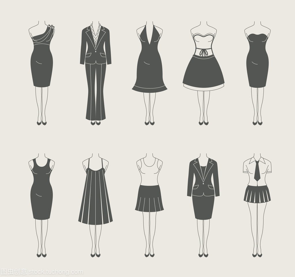 女性衣服設(shè)置圖標(biāo)